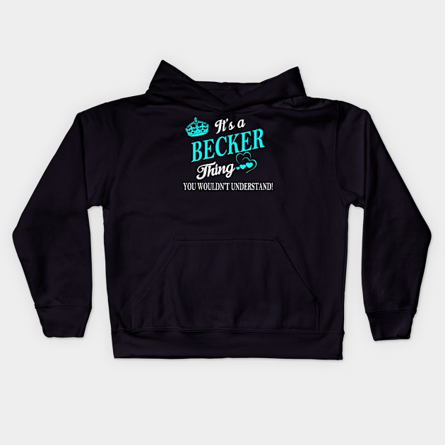 BECKER Kids Hoodie by Esssy